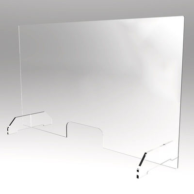kwaliteit  Clear Acrylic Plexiglass Glass Shield Office Sneeze Guard 80cmx60cm fabriek